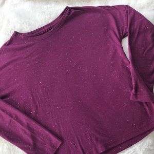 Girls 👧🏻 Long sleeve glitter tee size 8 -Crazy 8